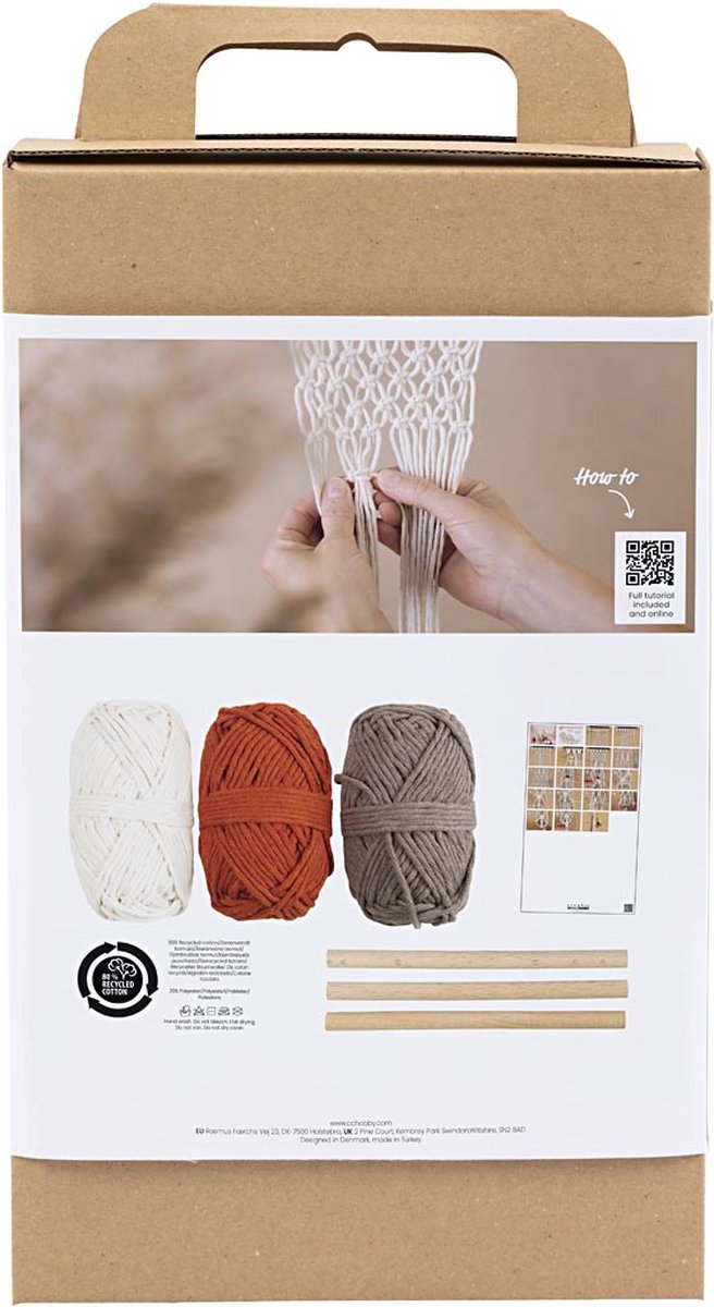 Afbeelding laden in galerijviewer, Creativ company hobbyset macrame bloemenhanger
