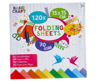 Vouwblaadjes 15x15 cm 120 stuks | 6 stuks