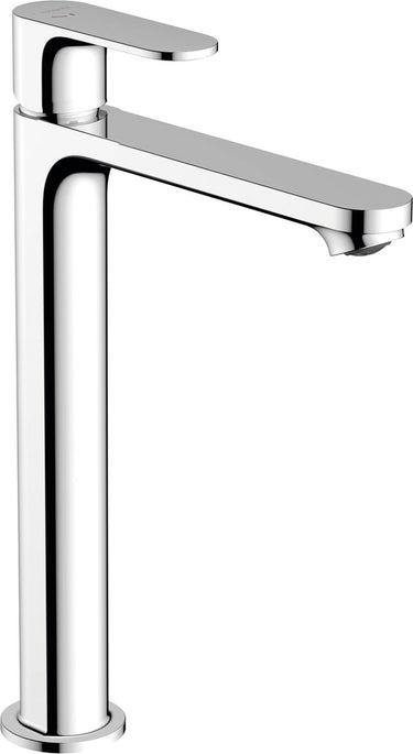 Hansgrohe rebris s - wastafelmengkraan - ééngreeps bediening - coolstart energiebesparend - ecosmart+ waterbesparend - met trekwaste - 240mm maat - chroom