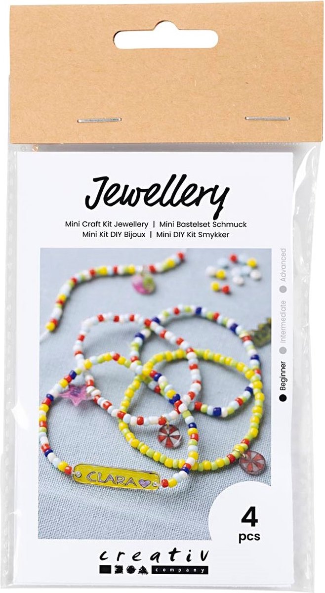 Chargez l'image dans la visionneuse de la galerie, Creativ company mini hobbyset sieraden krimpfolie armbanden geel
