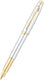 Sheaffer vulpen - 100 e9340 - f - bright chrome gold tone - sf-e0934043
