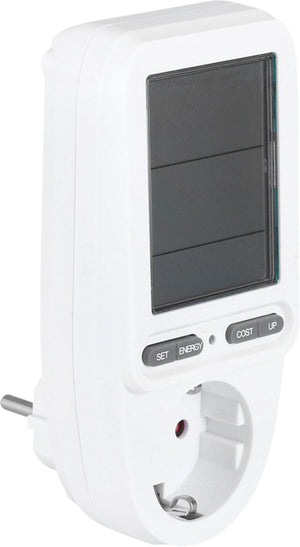 Q-link energiekostenmeter - randaarde - digitaal - memory - wit