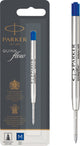 Parker balpenvullingen | medium punt (1,0mm) | blauwe quinkflow inkt | 1 stuk