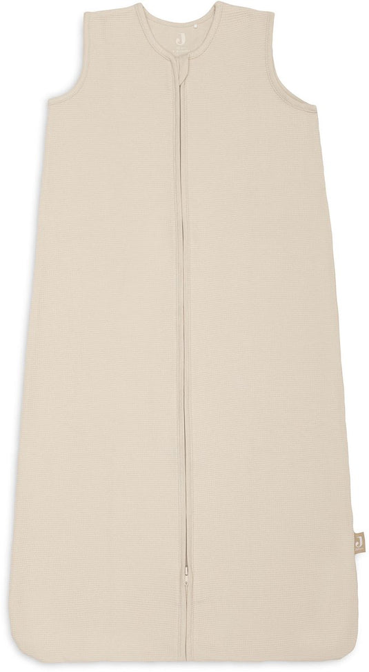 Jollein slaapzak baby mouwloos 70cm - jersey - little waffle sand