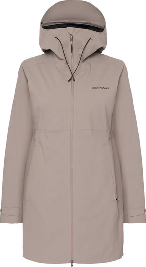 Didriksons bea wns parka 6 dames outdoorjas - ash brown