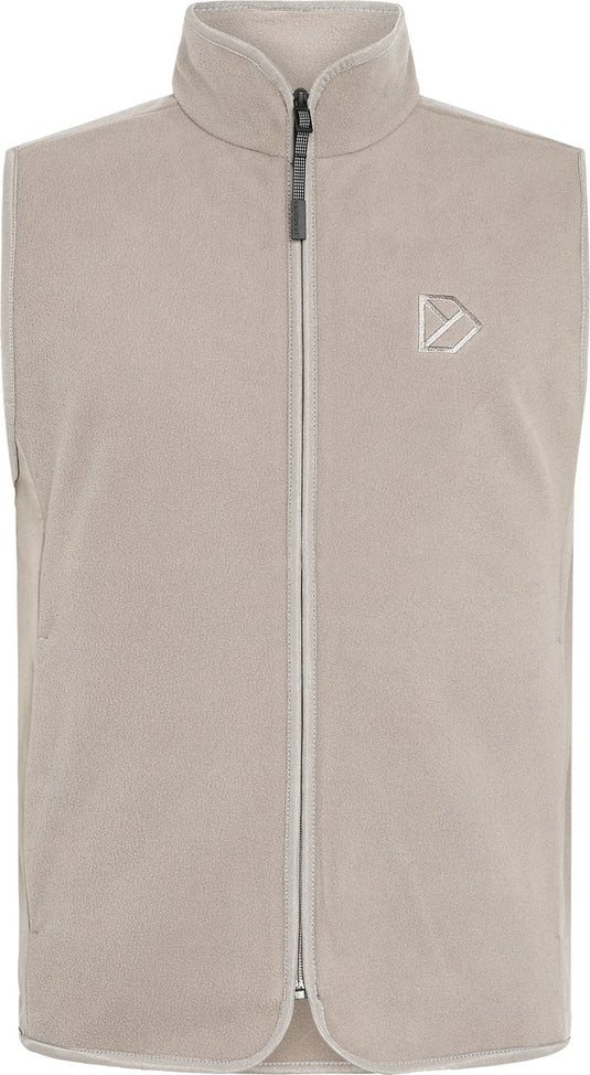 Didriksons tino usx vest unisex outdoorjas - ash brown