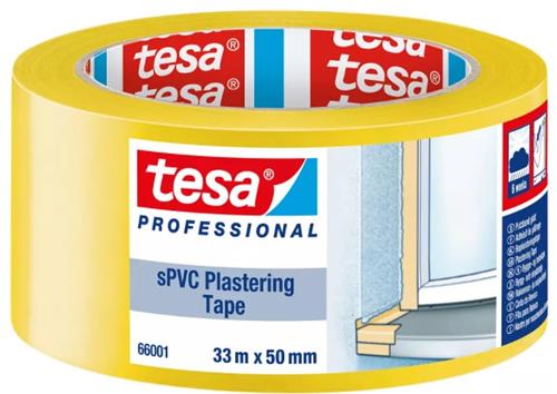 Tesa betontape geel 50mm 33mtr