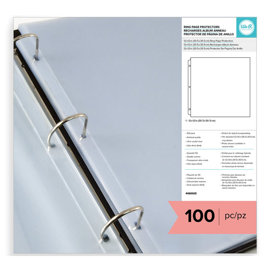 We r makers • page protectors 30,5x30,5cm 12x12 100pcs