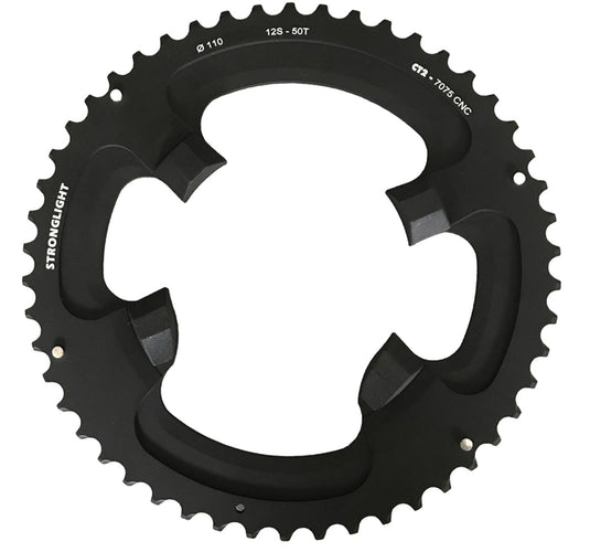 Stronglight chainring 7075 black 4a. ult.r8100 48z. 110mm f34z
