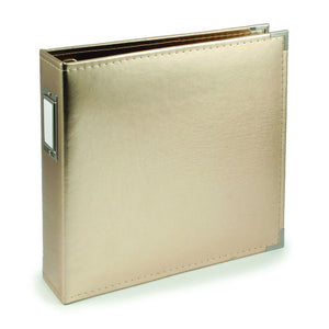 We r makers • classic leather ring album gold 30,5x30,5cm