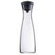 Wmf waterkaraf 1,5l glas, staal transparant, zwart