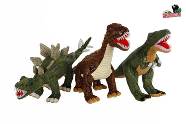 Dinoworld dinosaurus pluche met plastic tanden 50-60cm