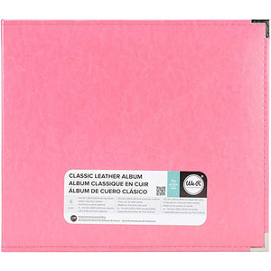 We r makers • classic leather ring album strawberry 30,5x30,5cm