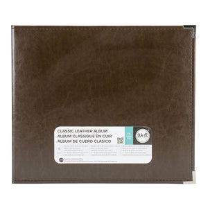 We r makers • classic leather ring album dark chocolate 30,5x30,5cm