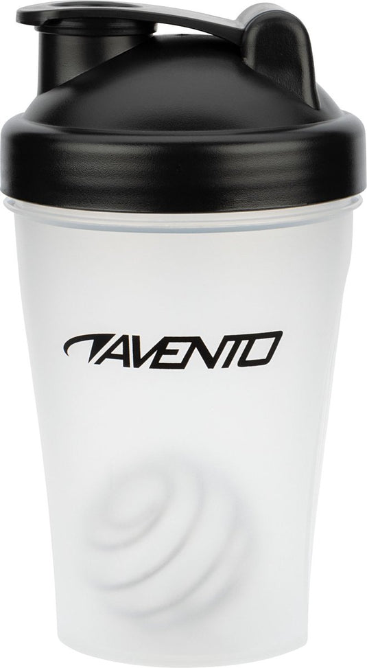 Avento shakebeker - transparant zwart - 0,40 l