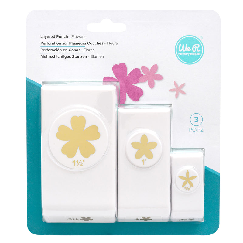 Load image into Gallery viewer, We r makers • punch set flowers
