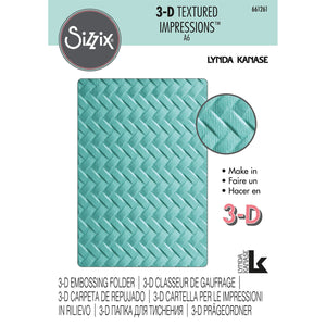 Sizzix • 3d textured impressions embossing folder woven