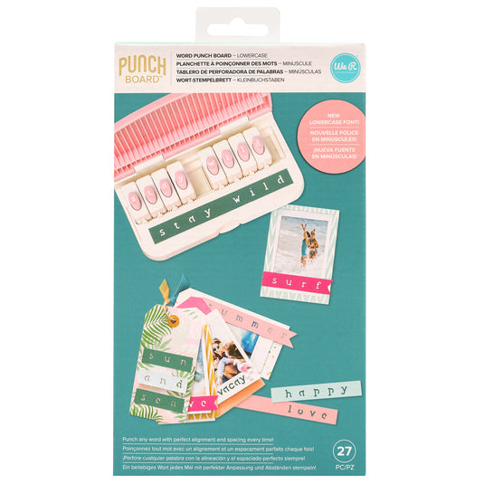 We r makers • word punch board lowercase letters