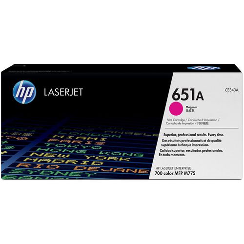 Tonercartridge hp ce343a nr651a magenta