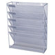 Wandfolderhouder office depot 105x405x325mm zilver 5 vakken