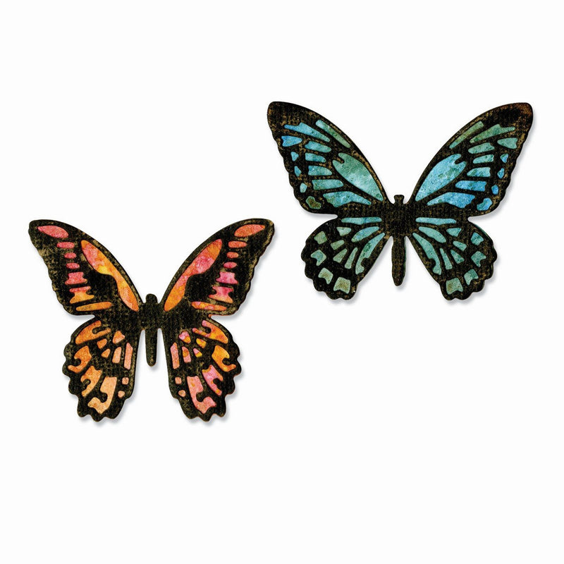 Load image into Gallery viewer, Sizzix • tim holtz thinlits die set detailed butterflies mini 4pcs
