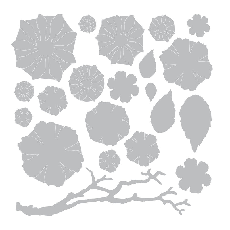 Load image into Gallery viewer, Sizzix • tim holtz thinlits die set small tattered floral 21pcs
