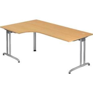 Bach hoekbureau hammerer vbs82 6 melamine 200x120cm beuken