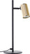 Brilliant marty - tafellamp - led gu10 - zwart goud
