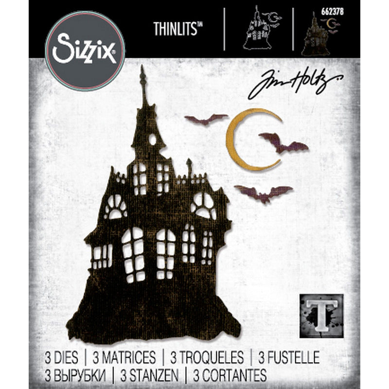 Load image into Gallery viewer, Sizzix • die set 3pcs haunted house by tim holtz
