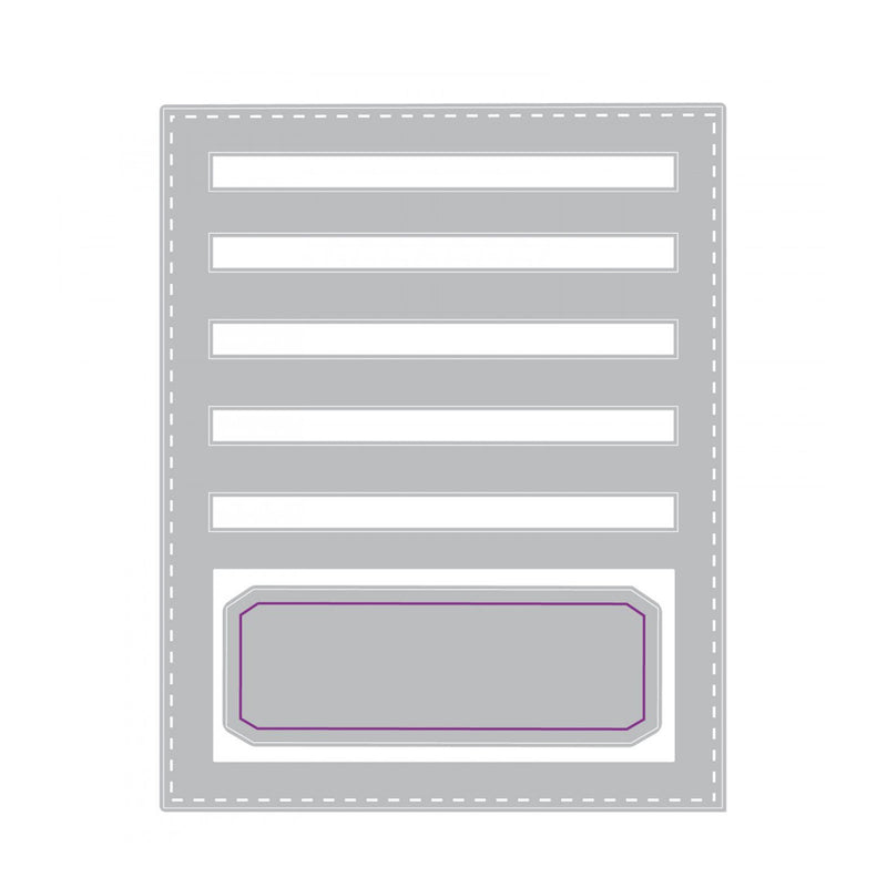Load image into Gallery viewer, Sizzix • tim holtz thinlits die set stitched slots 2pcs
