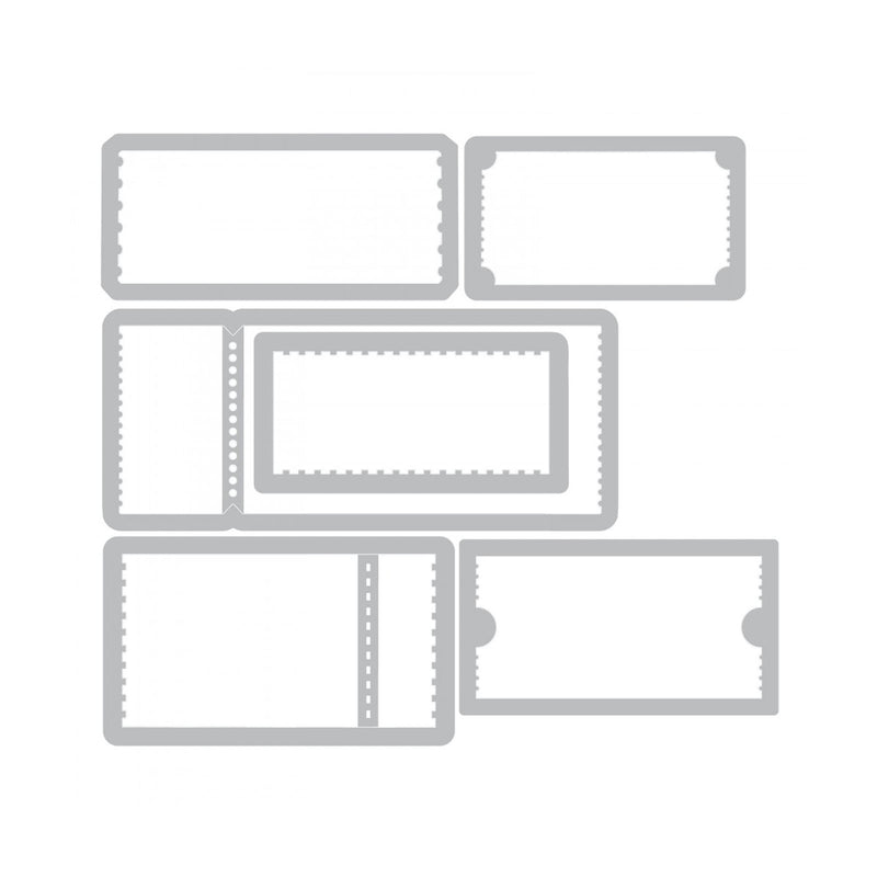 Load image into Gallery viewer, Sizzix • tim holtz thinlits die set alterations ticket booth 6pcs

