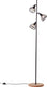 Brilliant avia - vloerlamp - e27 max 3x40w - zwart houtkleur