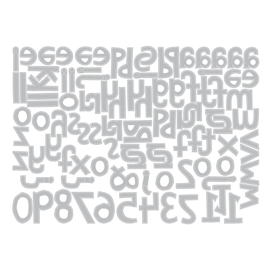 Sizzix • die set 102pcs alphanumeric cutout lower by tim holtz