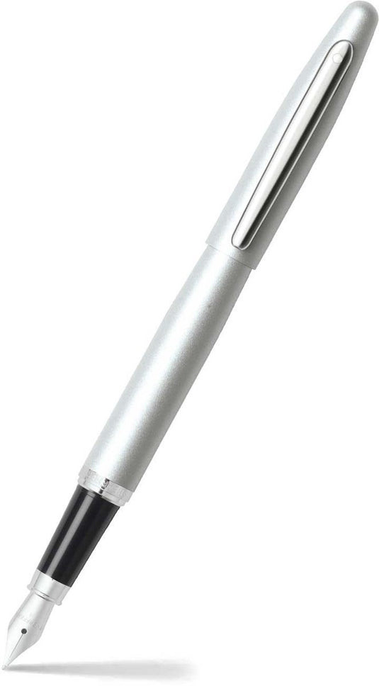 Sheaffer vulpen - vfm - zwart en zilver met chroom - penpunt m