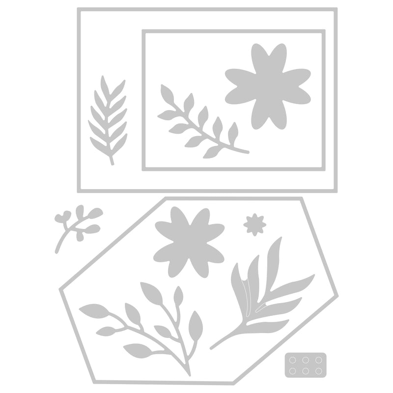 Load image into Gallery viewer, Sizzix • thinlits snijmal geo bloemenframe
