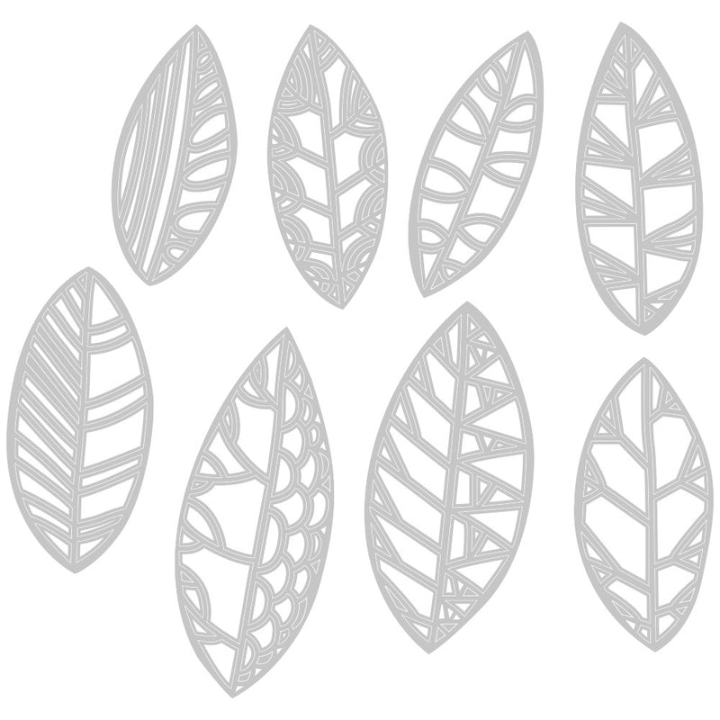 Load image into Gallery viewer, Sizzix • tim holtz thinlits die set cut out leaves 8pcs
