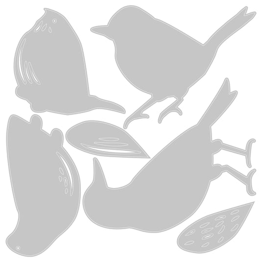 Sizzix • tim holtz thinlits die set feathered friends 6pcs