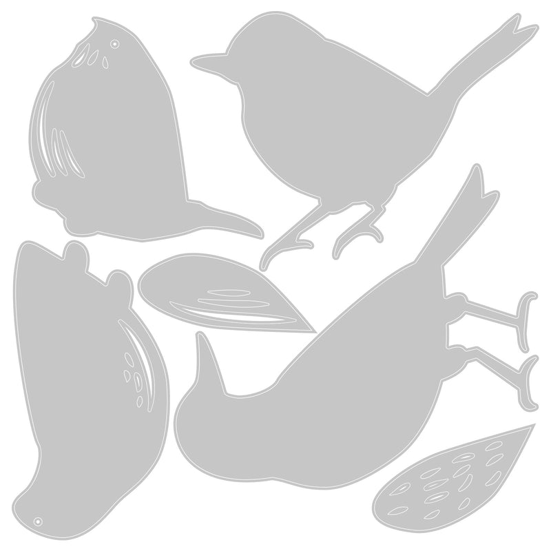 Load image into Gallery viewer, Sizzix • tim holtz thinlits die set feathered friends 6pcs
