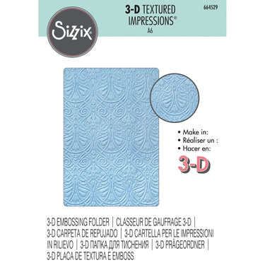 Sizzix • 3-d textured impressions embossing folder baroque