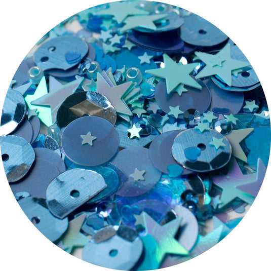 Sizzix • sequins beads bluebell
