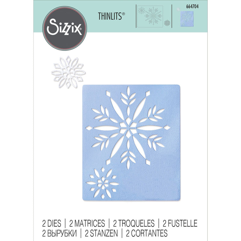 Load image into Gallery viewer, Sizzix • thinlits die set cut out snowflakes
