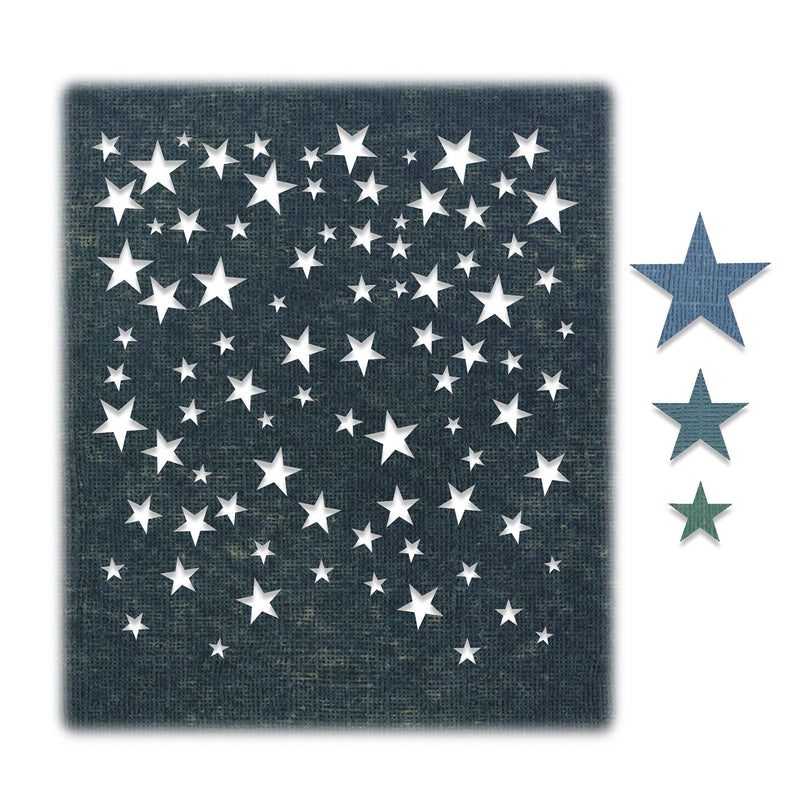 Load image into Gallery viewer, Sizzix • tim holtz thinlits die set falling stars 4pcs
