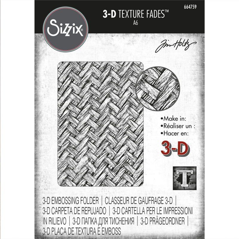 Load image into Gallery viewer, Sizzix • tim holtz 3-d texture fades embossing folder intertwined
