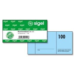 Garderobebon sigel gn101 assortiment 105x50mm 65 g m² 100 vel