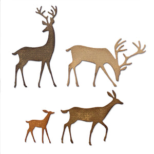 Sizzix • tim holtz thinlits die set darling deer 4pcs