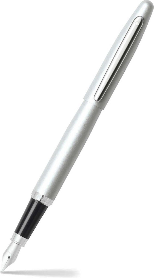 Sheaffer vulpen - vfm - zwart en zilver met chroom - penpunt m - schrijfkleur zwart - sf-e0940053