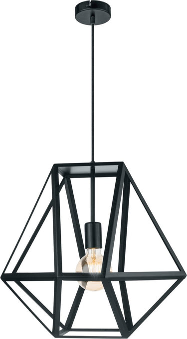 Eglo vintage embleton hanglamp - 1 lichts - ø460mm. - zwart