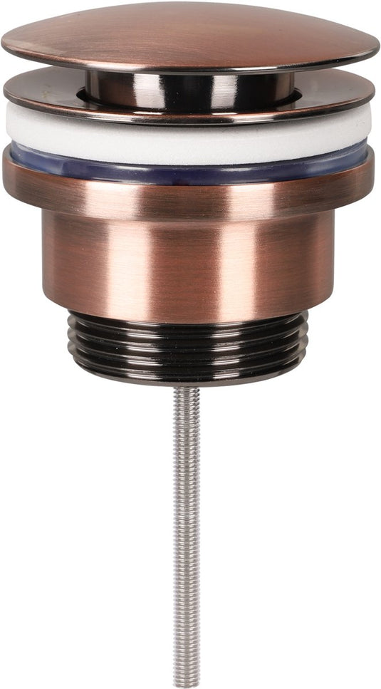 Differnz design afvoerplug rood koper