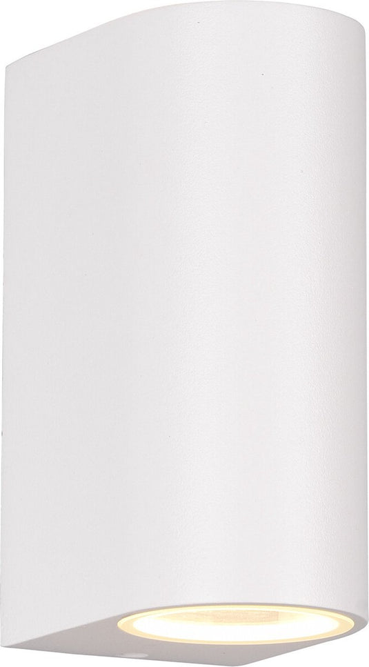 Trio roya - wandlamp - wit mat - excl. 2x gu10 4,9w - buitenverlichting - ip44