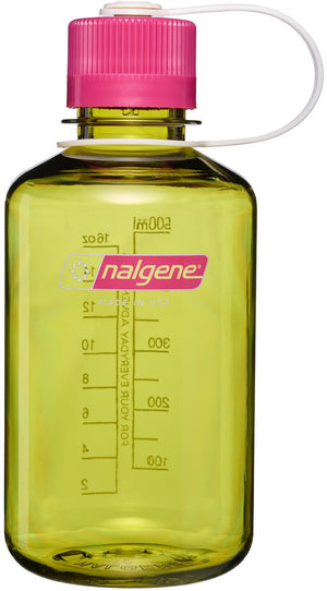 Nalgene - narrow-mouth bottle - drinkfles - waterfles - 500ml - endive w fuchsia purple sustain nieuw!